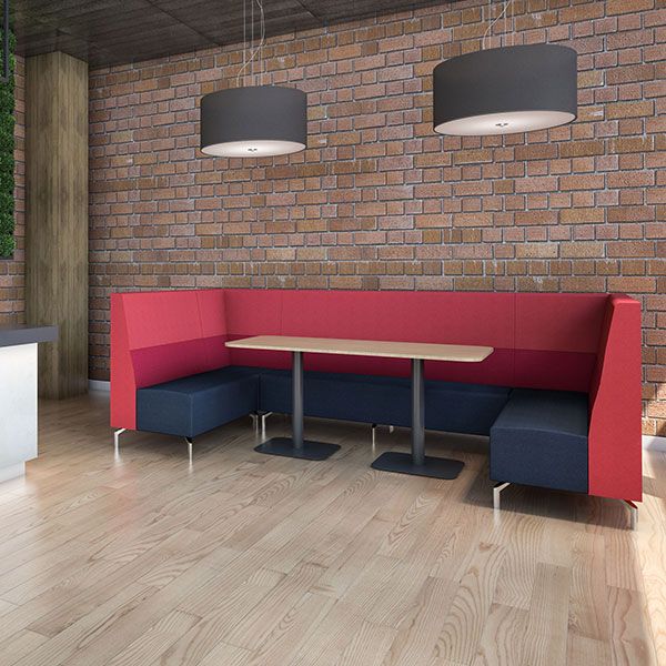 Rectangle Seating Booth, ideal for canteen and breakout areas