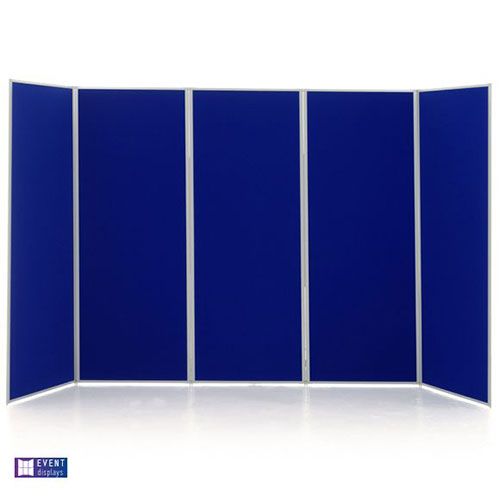 Event 5 Jumbo Folding Display Boards in electric blue loop nylon