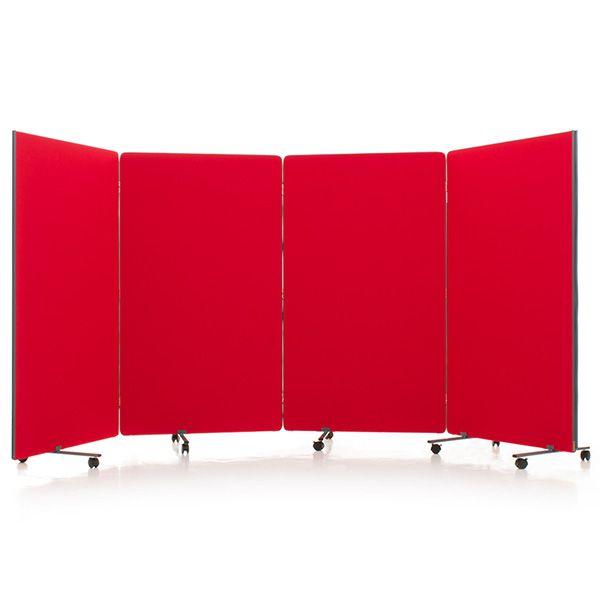 Our 4m wide Flexi-Screen is a 4 panel room divider. All panels are 1m wide.