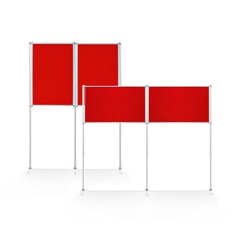 PanelFix A1 Double Display Board with a red loop nylon fabric.