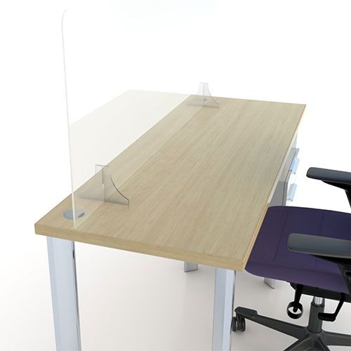 clear freestanding perspex desk divider screens