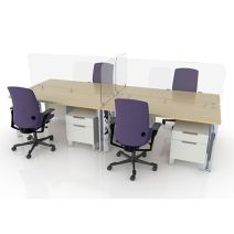 social distancing clear acrylic desk screens