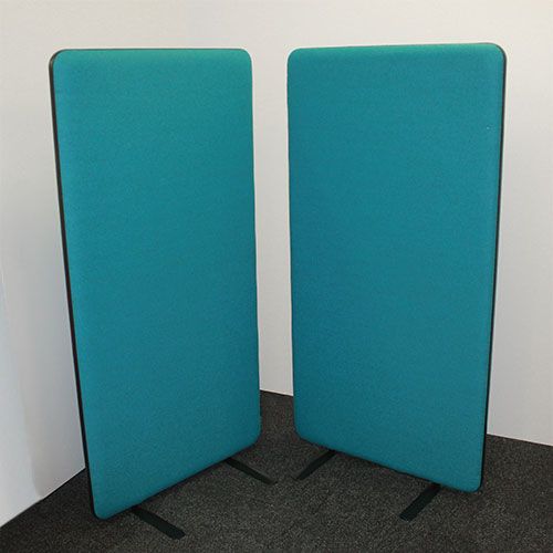 Free standing acoustic office partitions, helps with workplace noise reduction 