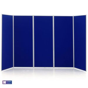 Event 5 Jumbo Folding Display Boards in electric blue loop nylon