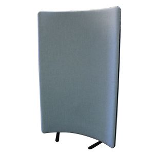 Curve acoustic screen divider with a layer of 24mm acoustic foam 