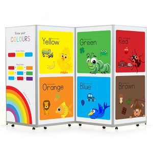 Mobi Printed 4 Panel Room Dividers