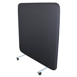 Delta Portable Acoustic Office Screen - Grey Fabric