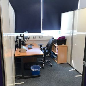 Easy Clean School Partitions used to divider desk areas