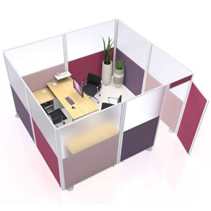 Inspire Acoustic Office Booth, designed and manufactured by Rap Industries with acoustic and glazed office partitions