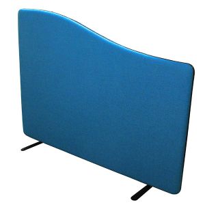 Nova acoustic wavetop acoustic screen dividers. Includes trip and wheelchair friendly stability feet. 