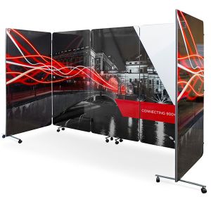 Printed Flexi-Screen Concertina Divider 5 Panel