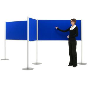 Universal big panel display board kits with electric blue loop nylon fabric