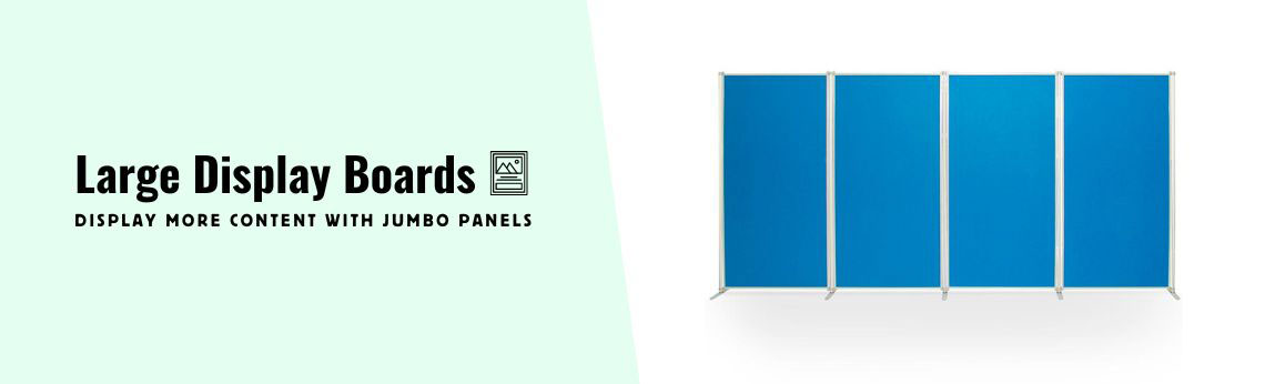 Large modular display panels kits