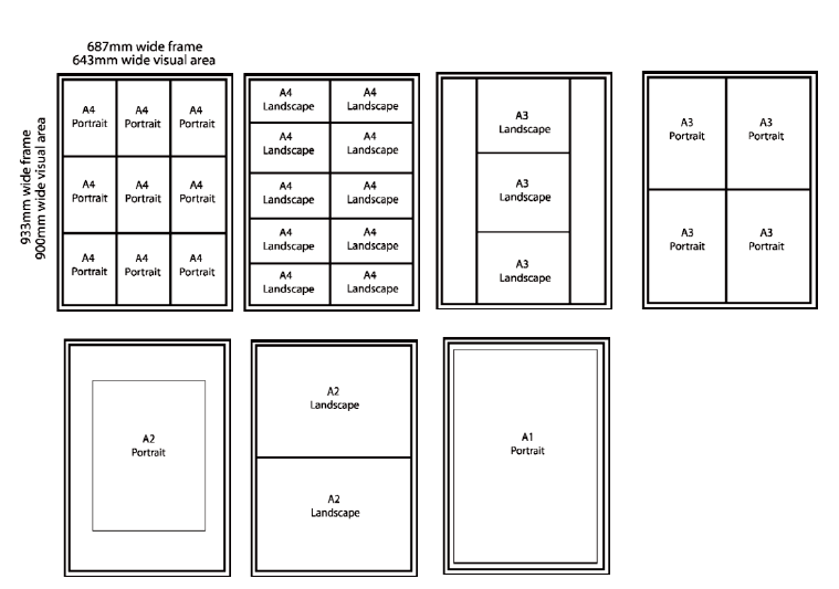 Event Display Board Poster Sizes