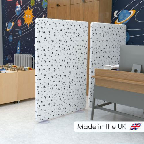 Free standing straight acoustic office partitions from Rap Industries